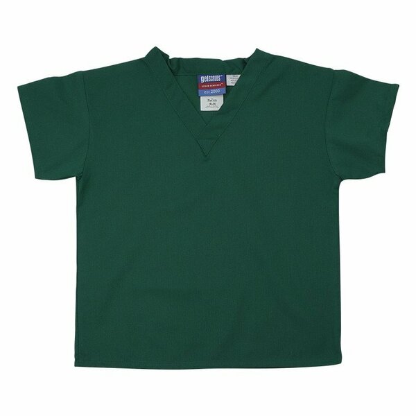 Gelscrubs Kids Hunter Green Scrub Shirt, Medium 6-8 Years Old 6774-HUN-M